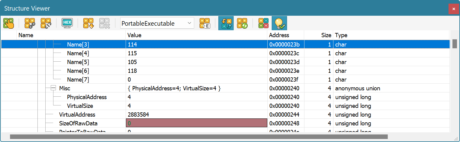 Structure Viewer Tool Window